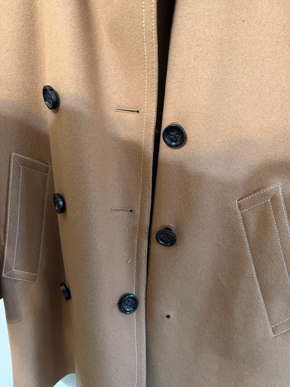 Coach Women’s Camel Double-Breasted Trench Coat - Picture 4 of 8